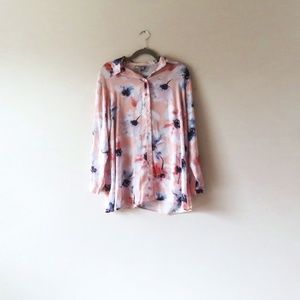 ASOS Floral Button Up Top size 4